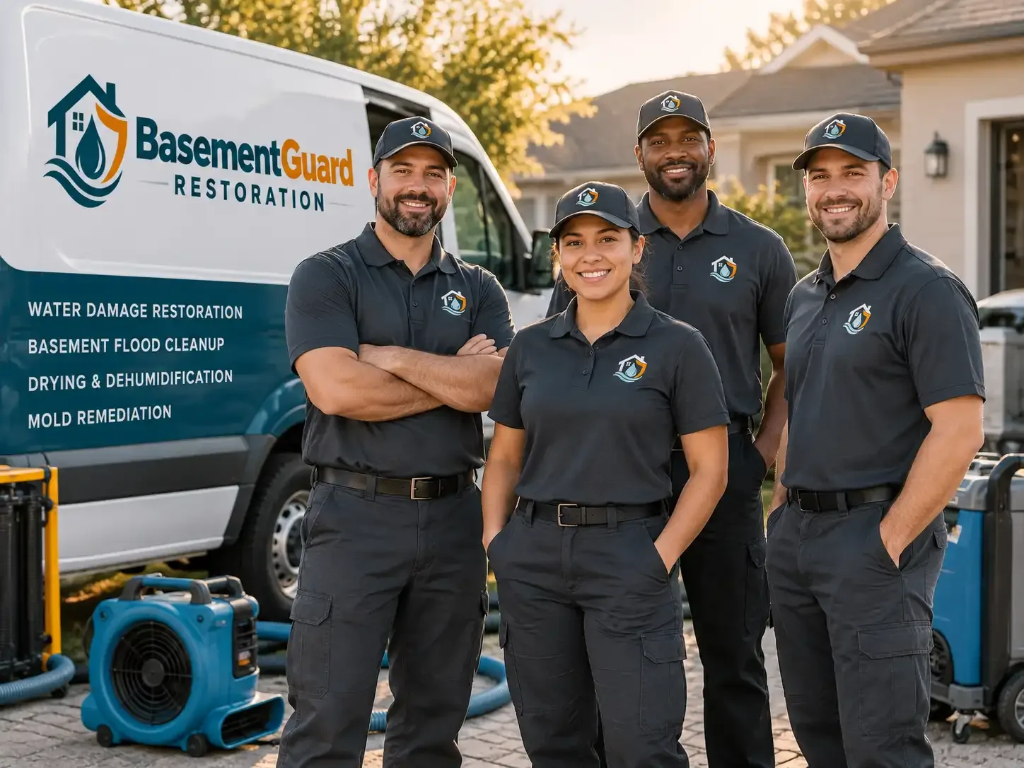 Basement Water Damage Restoration company in Coral, MI